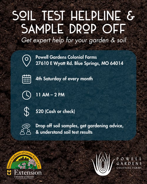 Soil Test Helpline & Sample Drop Off